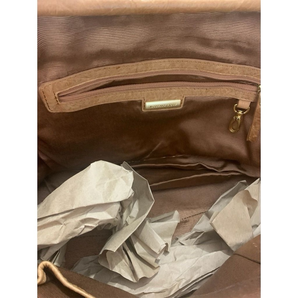 Isabella Fiore Leather Satchel Handbag Studded Boho Y2K Purse Beaded Bag - Picture 11 of 16